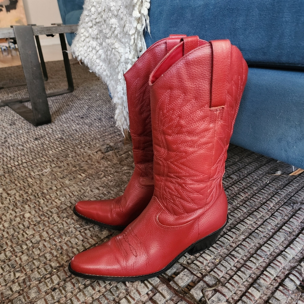 Red Cowboy Boots